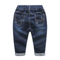 Le printemps et l'automne des garçons Crawler Jeans pantalons occasionnels pour enfants Crawler