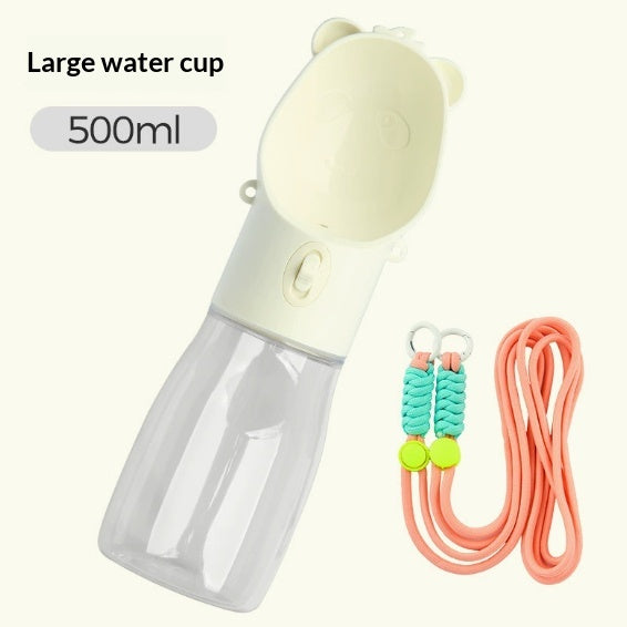Pet Water Cup Bouteille d'eau Portable Fontaine extérieure pour chiens