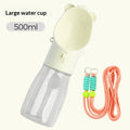 Pet Water Cup Bouteille d'eau Portable Fontaine extérieure pour chiens