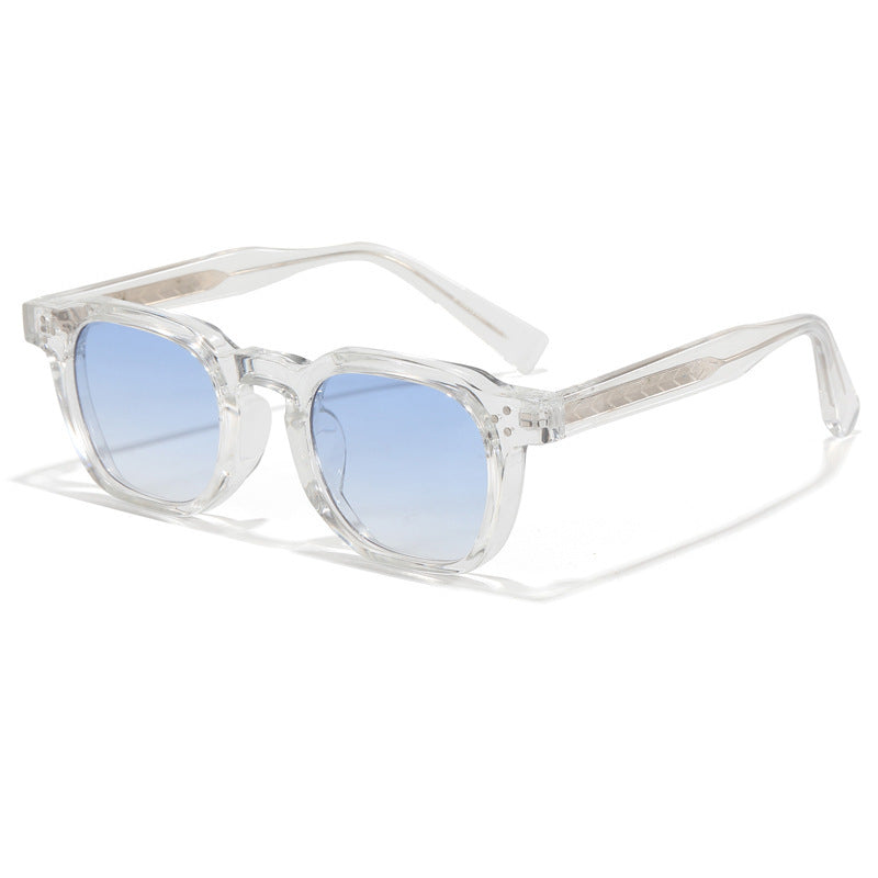Lunettes de soleil vintage carré épaisses pour hommes femmes