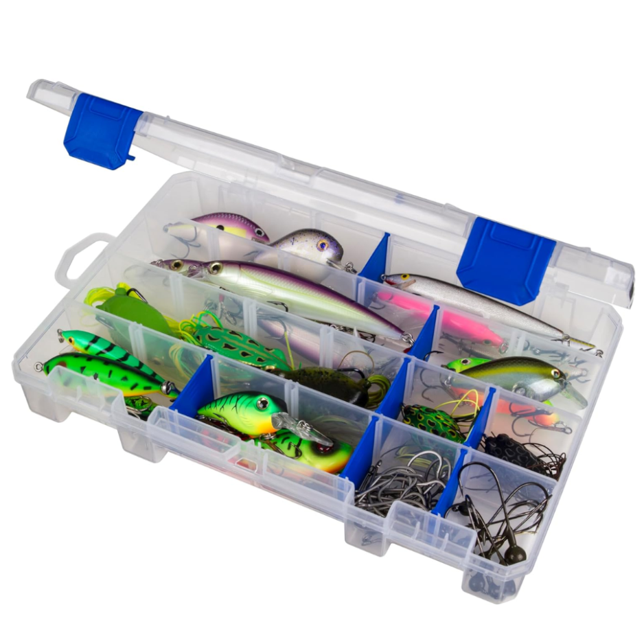 Plano Stowaway Utility Box avec séparateurs réglables Effacer les petites pièces et l'organisateur de tackle