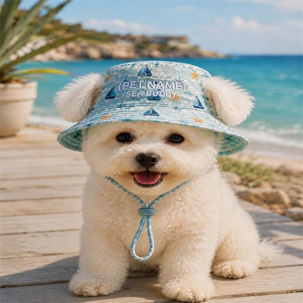 Chapeau pour animaux de compagnie en polyester matelassé