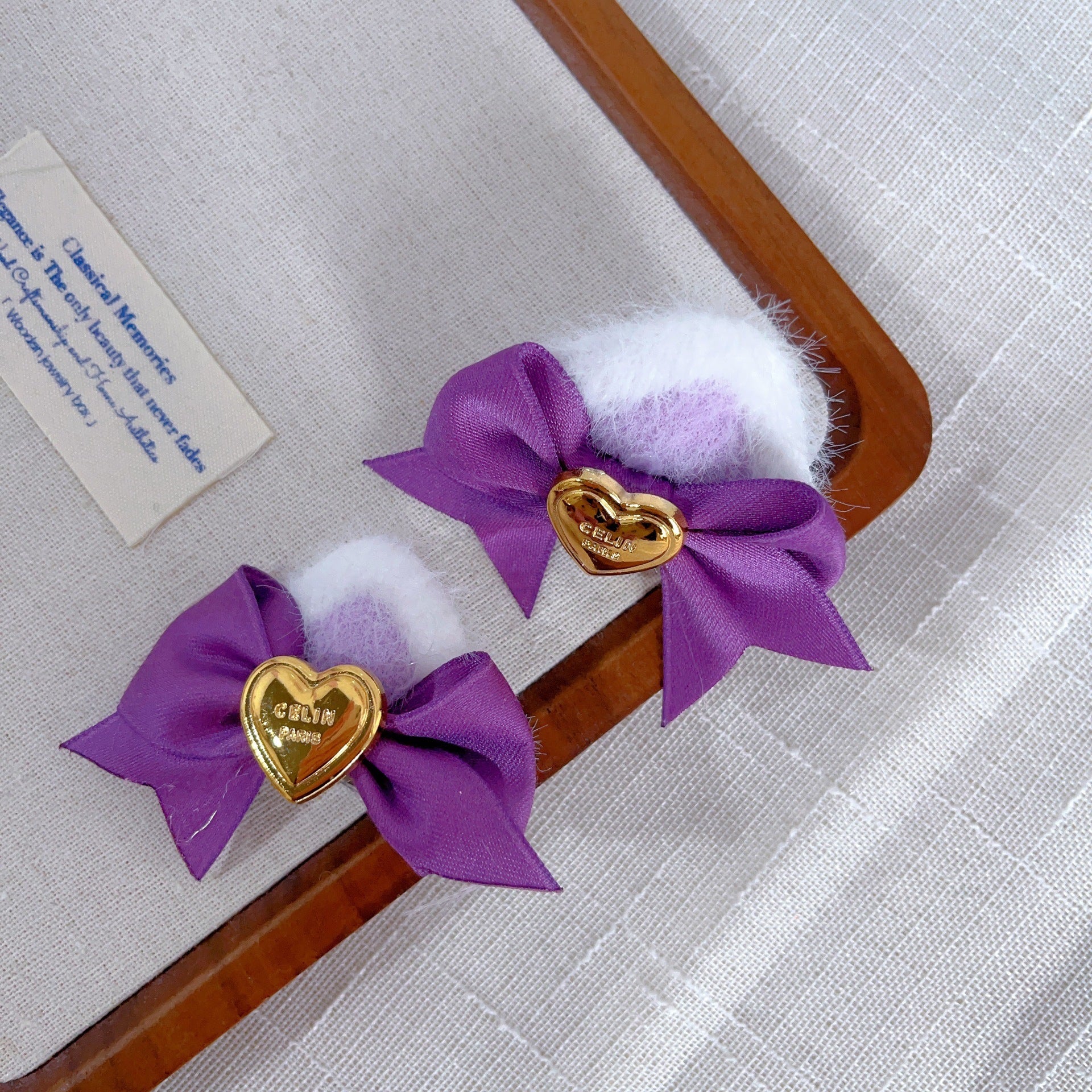 Clip mignon pour les cheveux de l'arc de chat