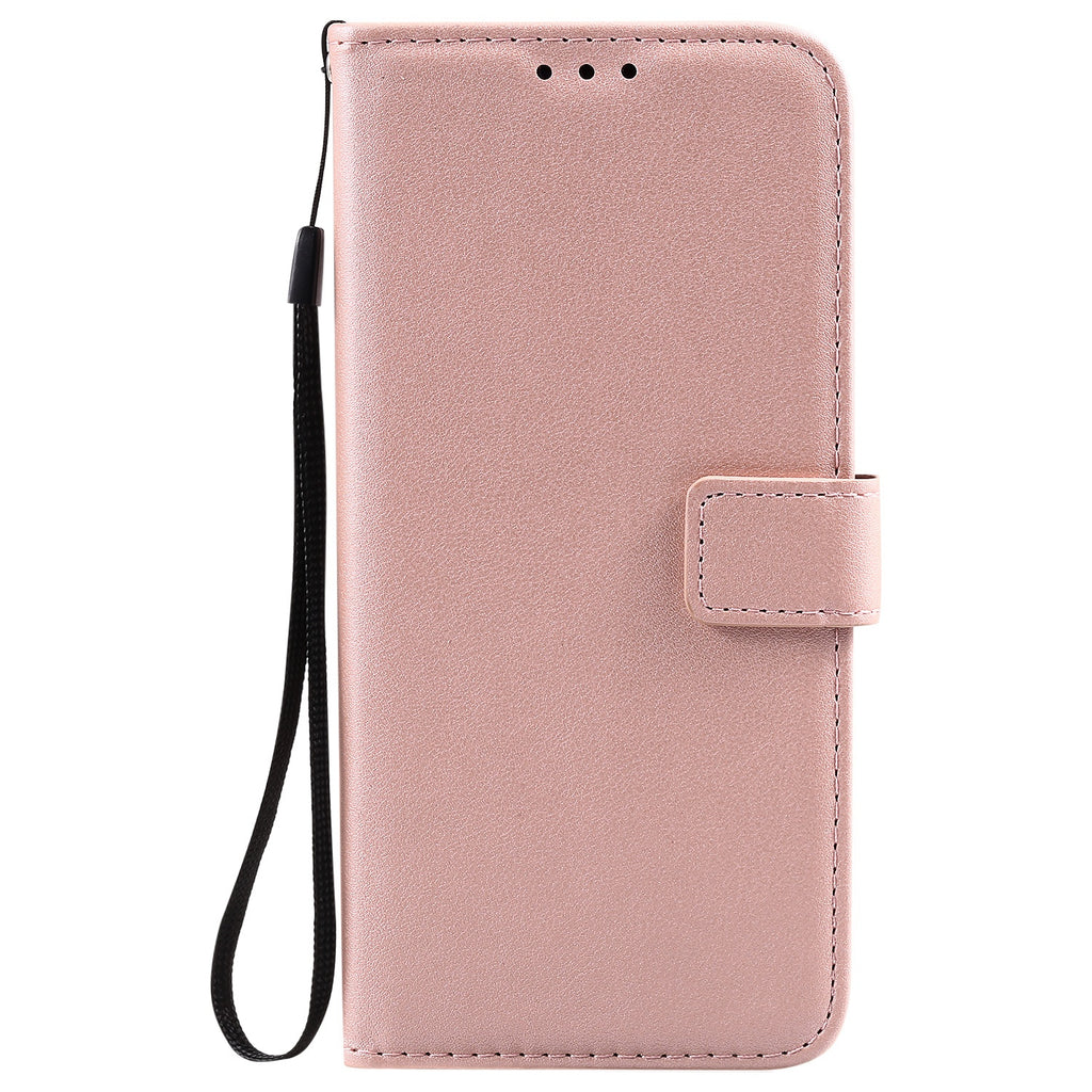 Solid Color Business cuir Flip carte étui de téléphone