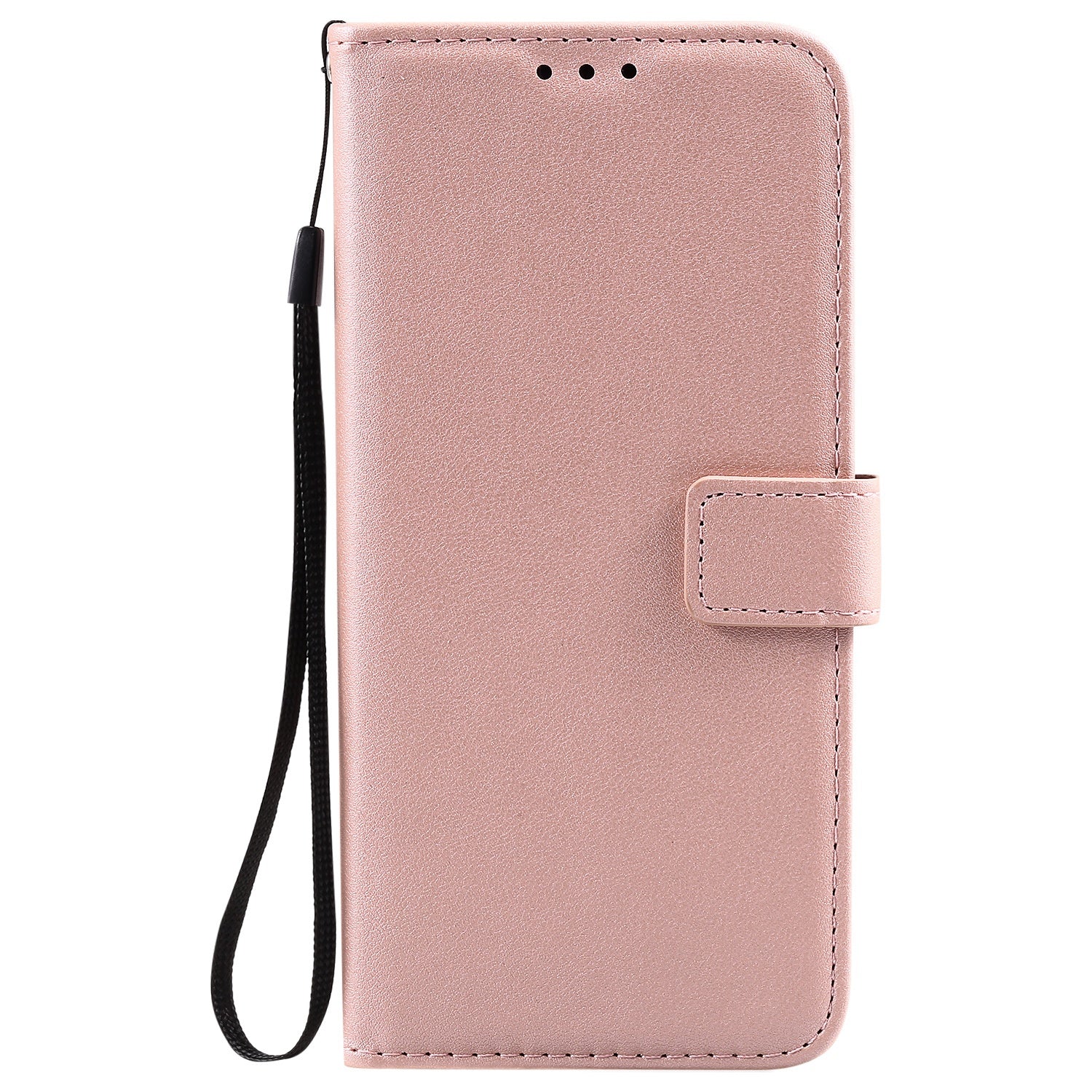 Solid Color Business cuir Flip carte étui de téléphone
