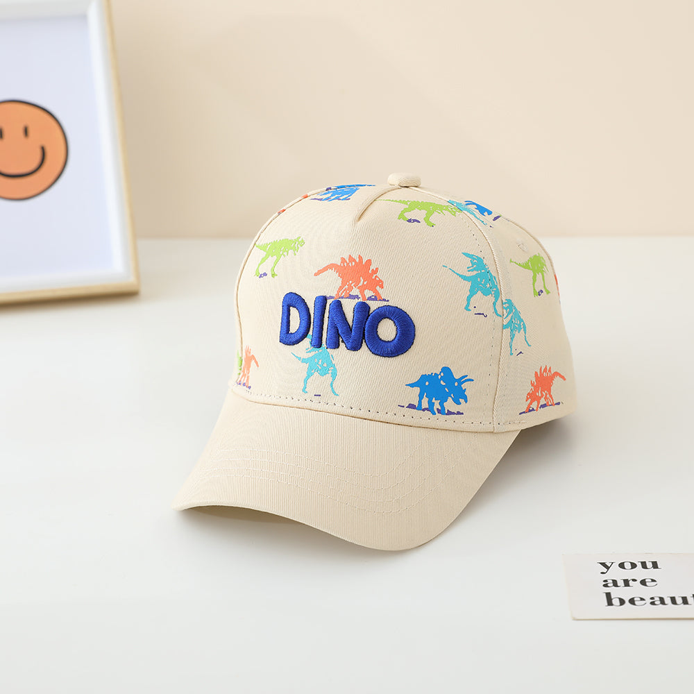 La lettre de broderie dinosaure imprimée en couleur DINO Casquette de baseball pour enfants convient