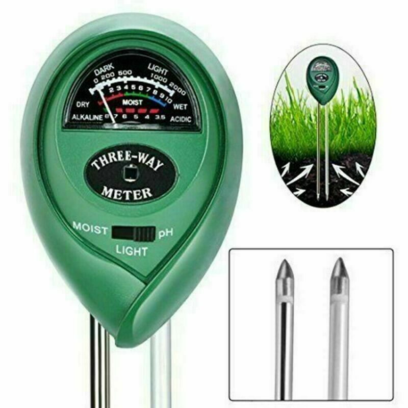 3 Dans 1 testeur PH compteur d'eau du sol compteur d'essai de lumière pour la plantation de plantes de jardin