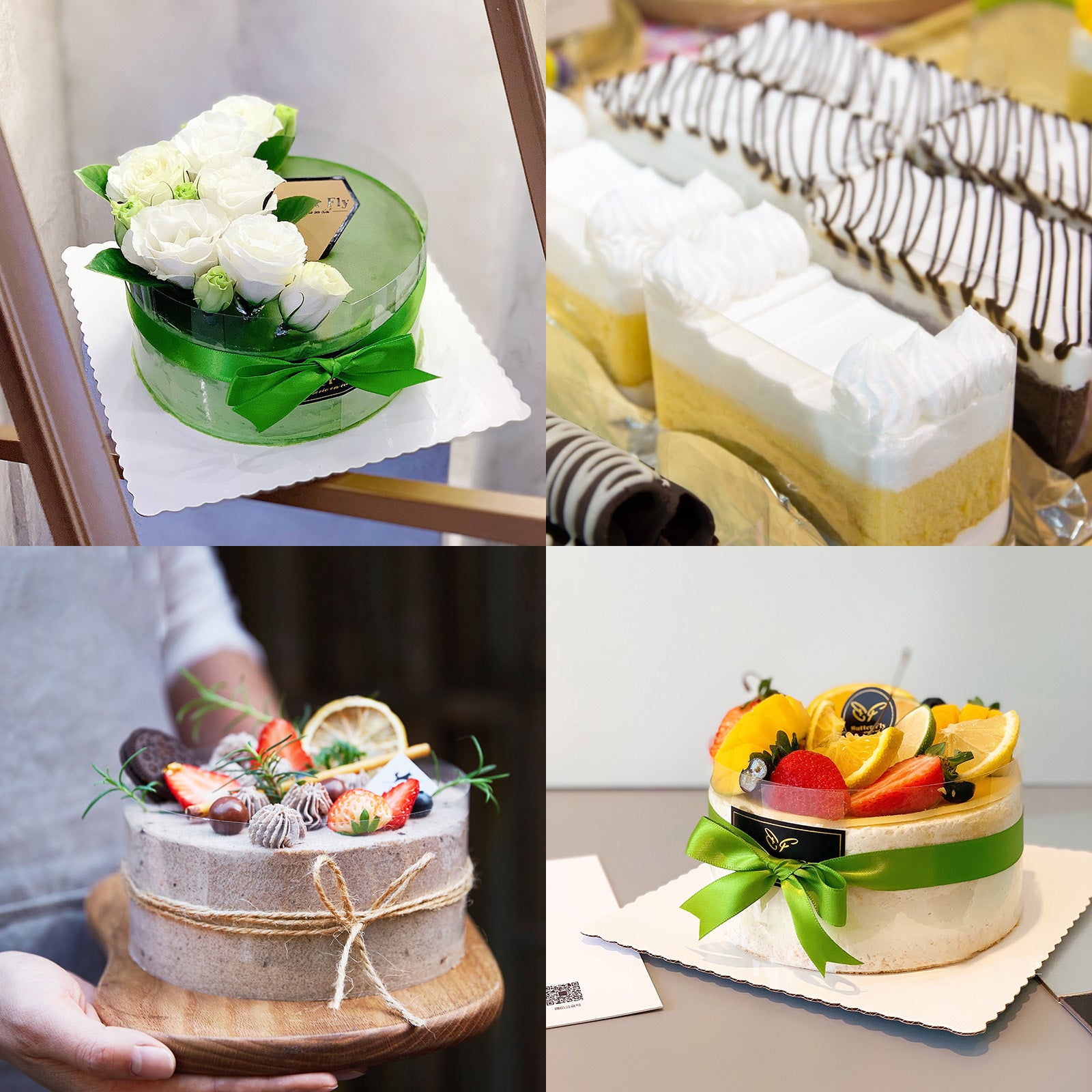 Feuilles transparentes – Ensemble vert 3 pièces avec des guides de coupe flexibles pour la cuisson créative