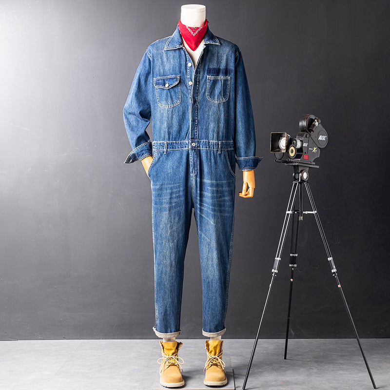 Ensemble de sauts occasionnels Retro Denim pour hommes