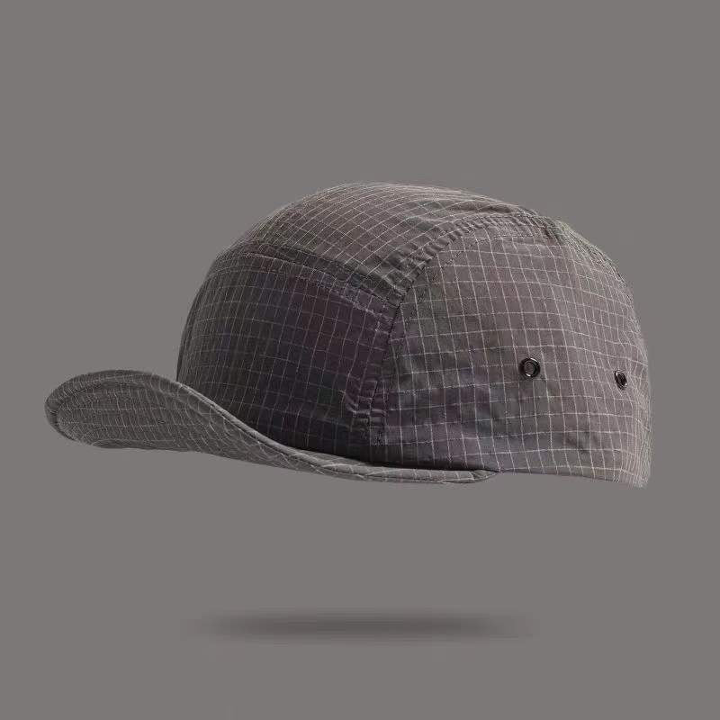 Homme et femme Retro Checkered Classic Cinq-panel Style Casual Brève à séchage rapide