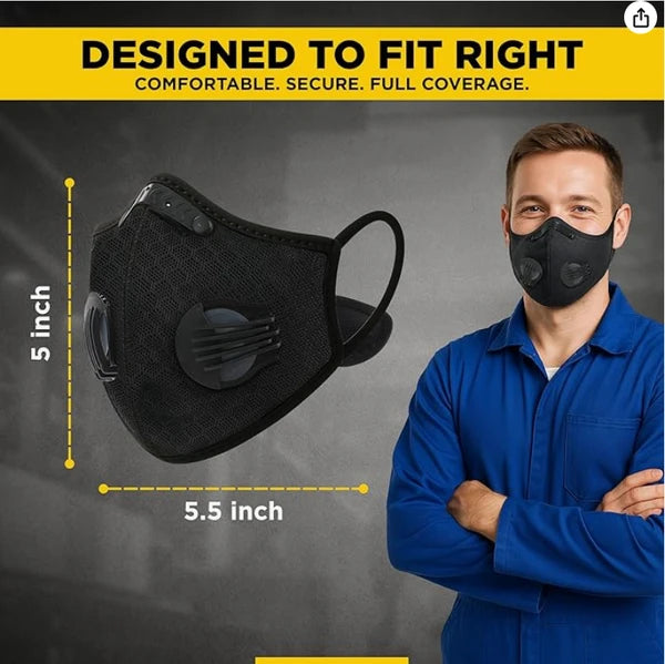 Anti-Verschmutzung Halb Gesicht Staub Masque Respirateur Gesichtschutz Mit Filtre