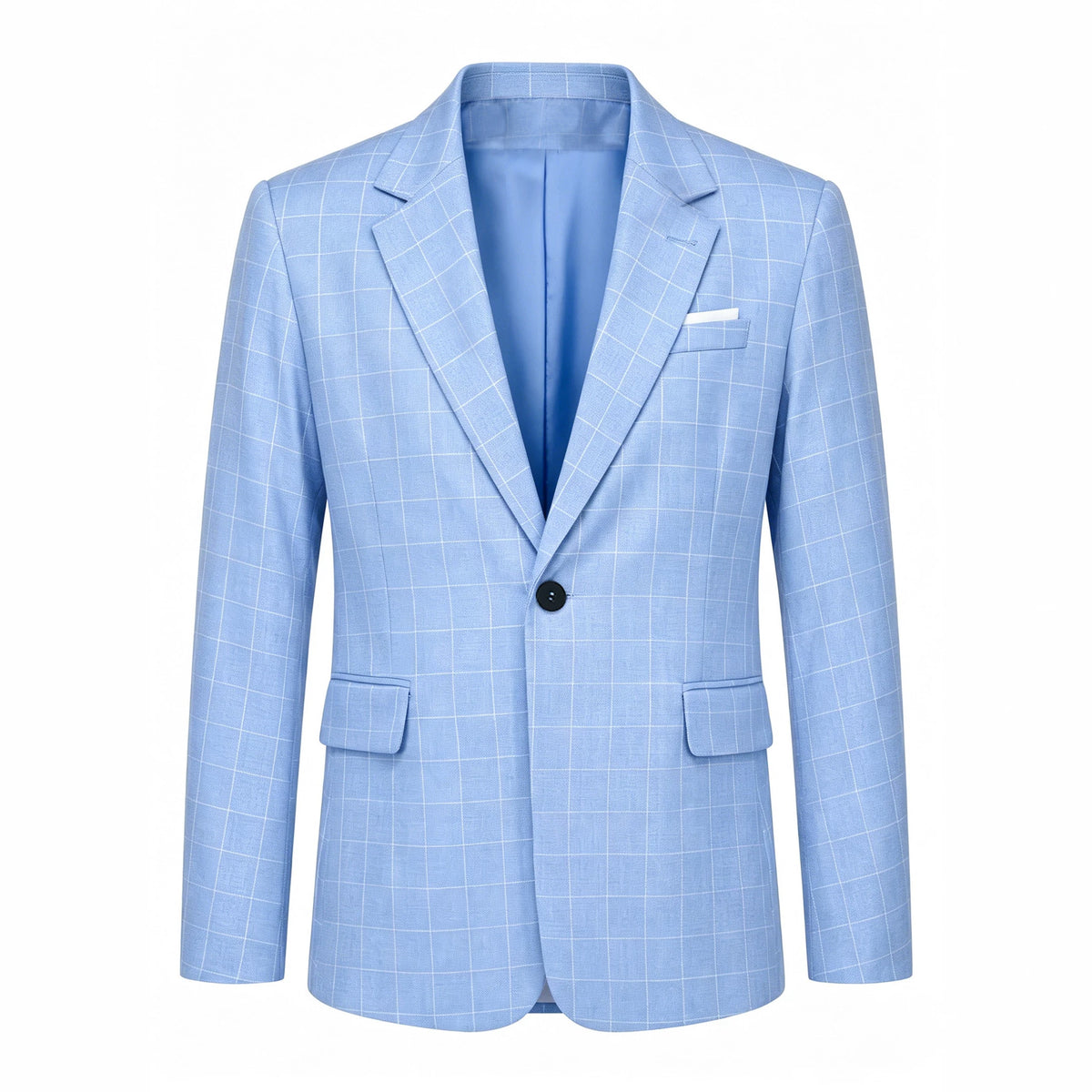 Veste de costume en Plaid de style entreprise légère pour hommes