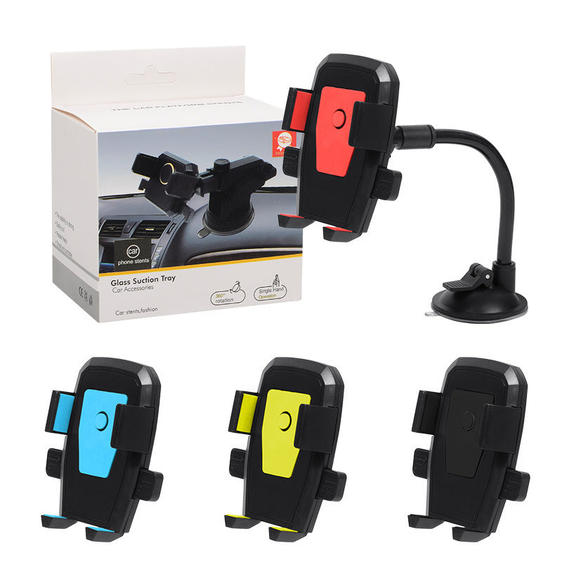Pare-brise Hose Style Support de téléphone de voiture Suction Cup Mount Center Console Téléphone Brackettout
