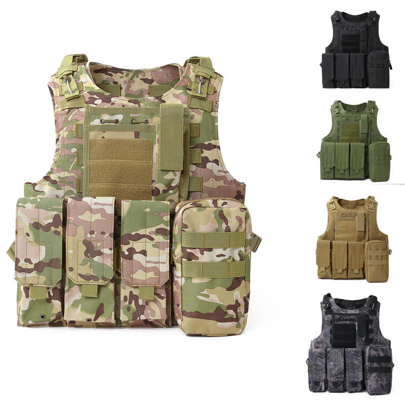 Tactical Vest Outdoor Airsoftwater Based Combat Steel Wire Bulletproof Et résistant au stab