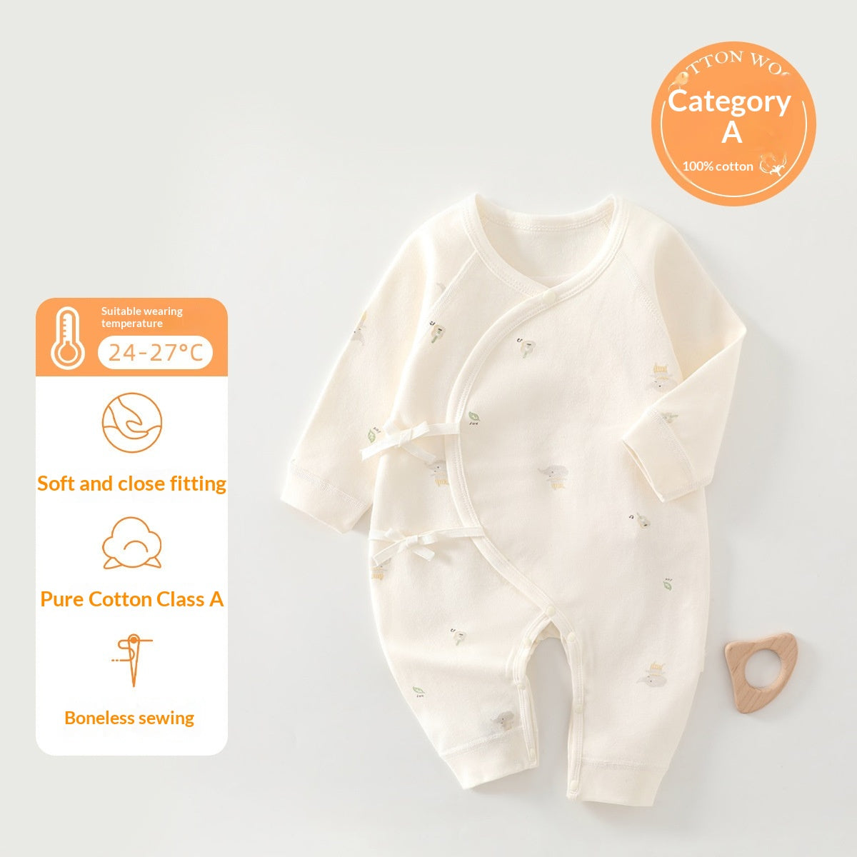 Vêtements pour bébés de style papillon à quatre saisons nouveau-nés