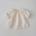 Le printemps et l'automne Plaid Solid Color Baby Jumpsuit