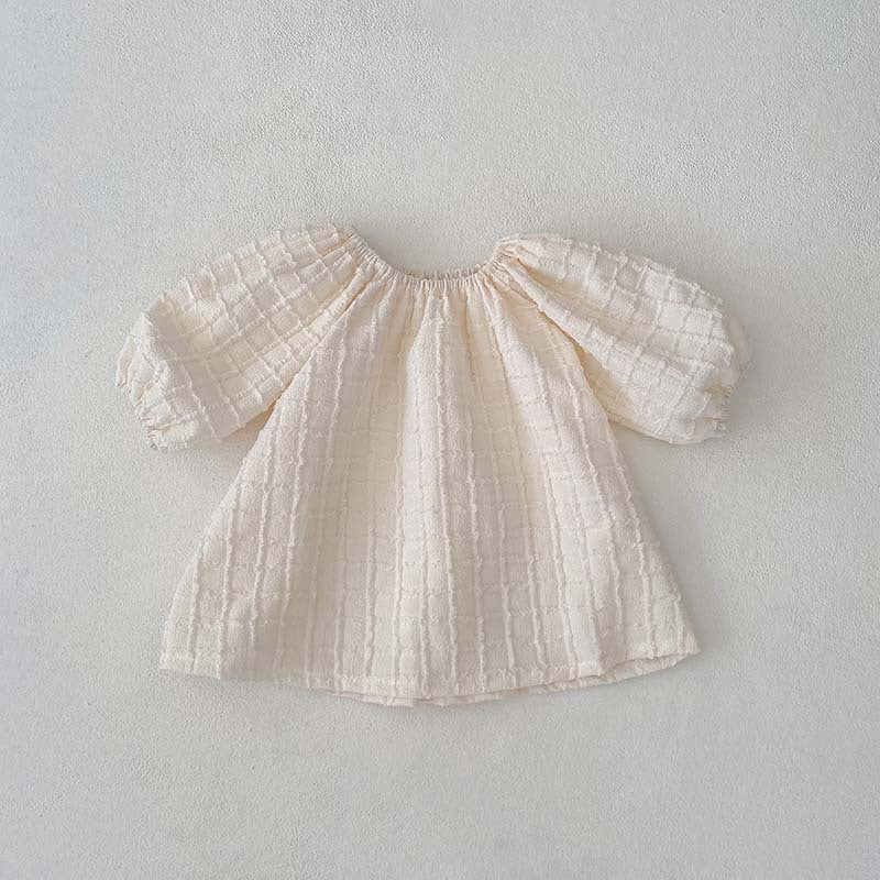 Le printemps et l'automne Plaid Solid Color Baby Jumpsuit