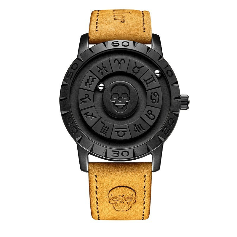 Montre de suspension magnétique pour hommes Montre de quartz créative