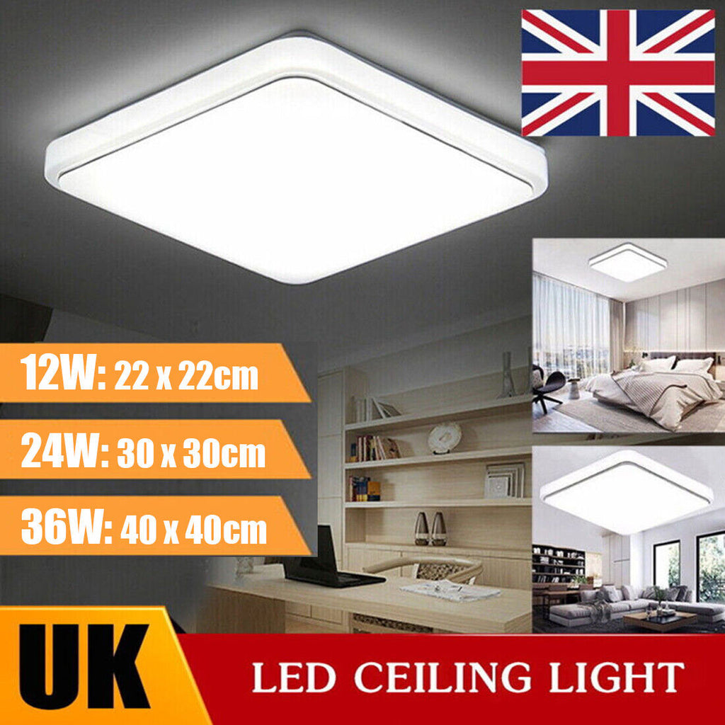 Lampe de plafond carrée 36W