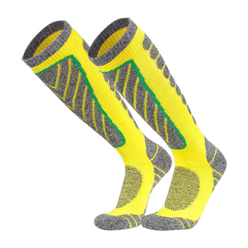 Chaussettes athlétiques pour homme à haut tube de ski chaud