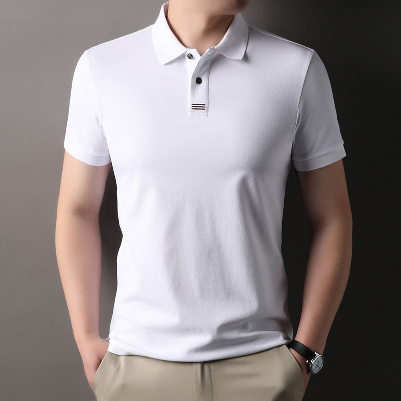 T-shirt manches courtes Lapel d'été Hommes Polo polyvalente
