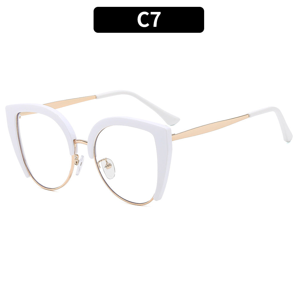 Lunettes de vue décontractées de style européen et américain avec lumière bleue