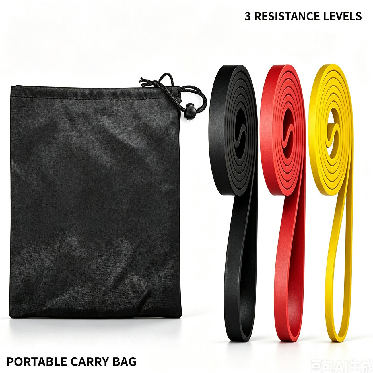 Bandes de résistance robustes à traction assistées Exercice à domicile Gym Fitness Training