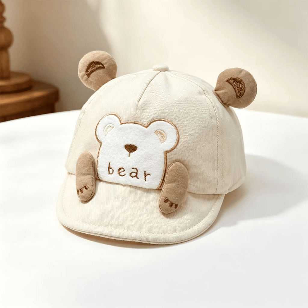 Oreilles d'ours tridimensionnelles d'été pour enfants Brodées Casquette de baseball avec douce et mignonne