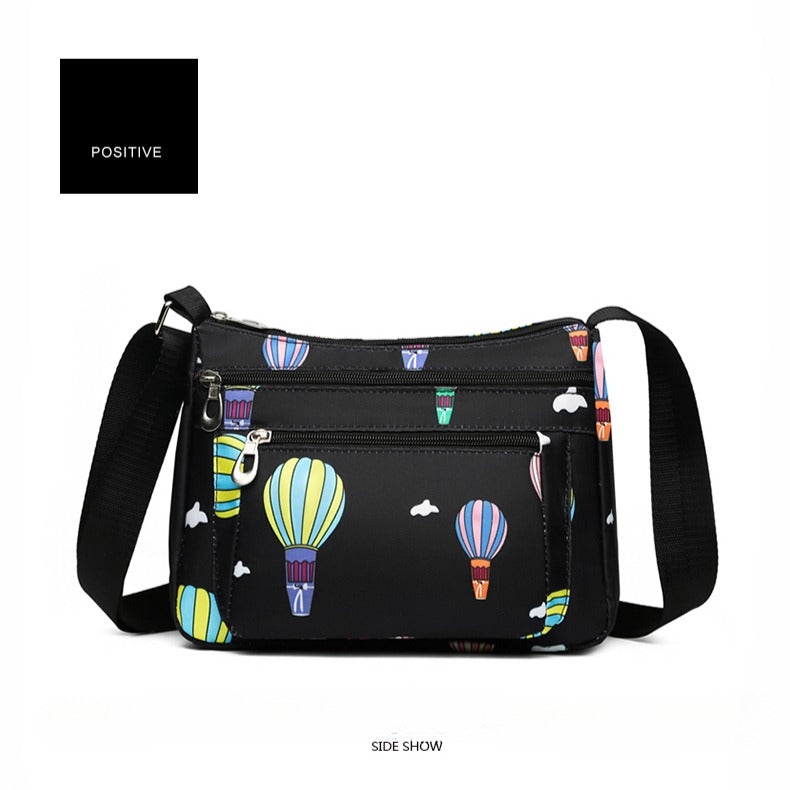 Seulement auto-pickup-- Mode Moyen-âge et les femmes âgées Casual Nylon Oxford Crossbody Ba