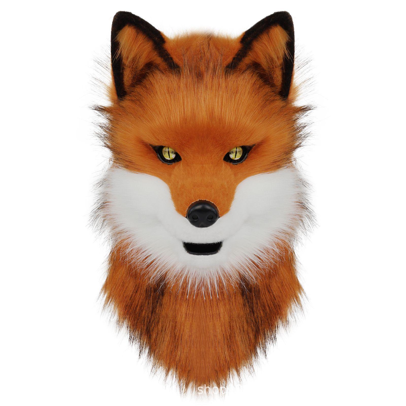 En peluche Animal Canine Fox Masque Hood Tête de Bête à tête pleine