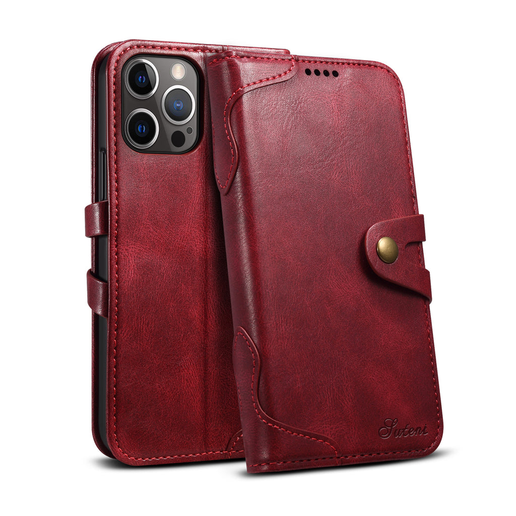 Étui de téléphone Flip sac portefeuille en cuir