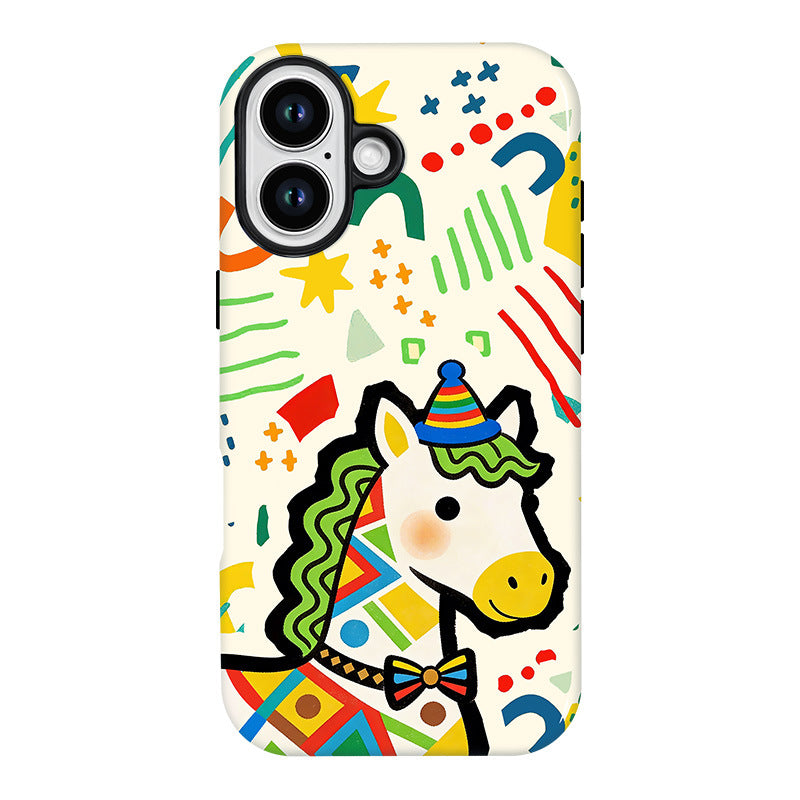 Caricature créative Étui de téléphone en silicone