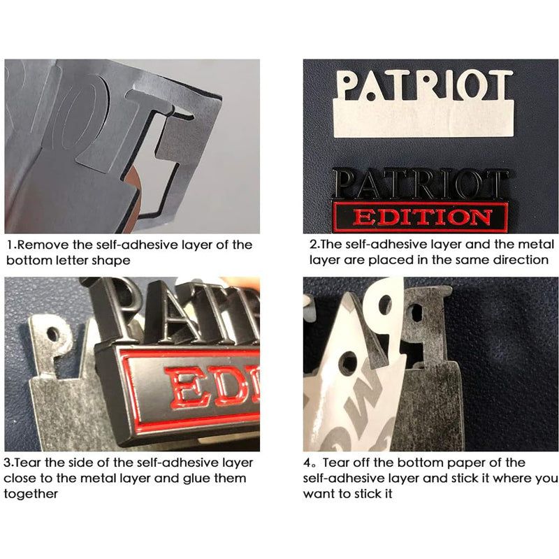 2pcs Depllorable Edition Emblems