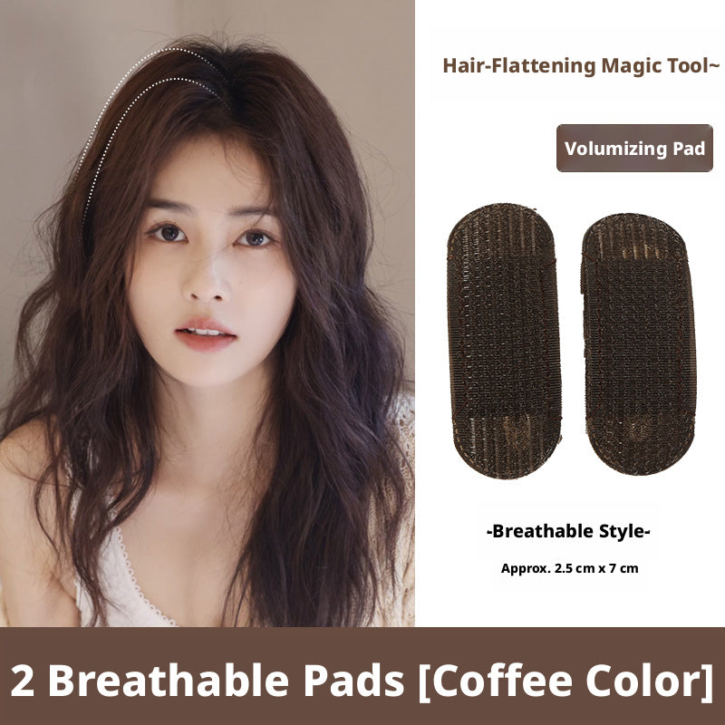 Cheveux flufy Mat-Coffee cheveux Mat-Breathable Style-A paire