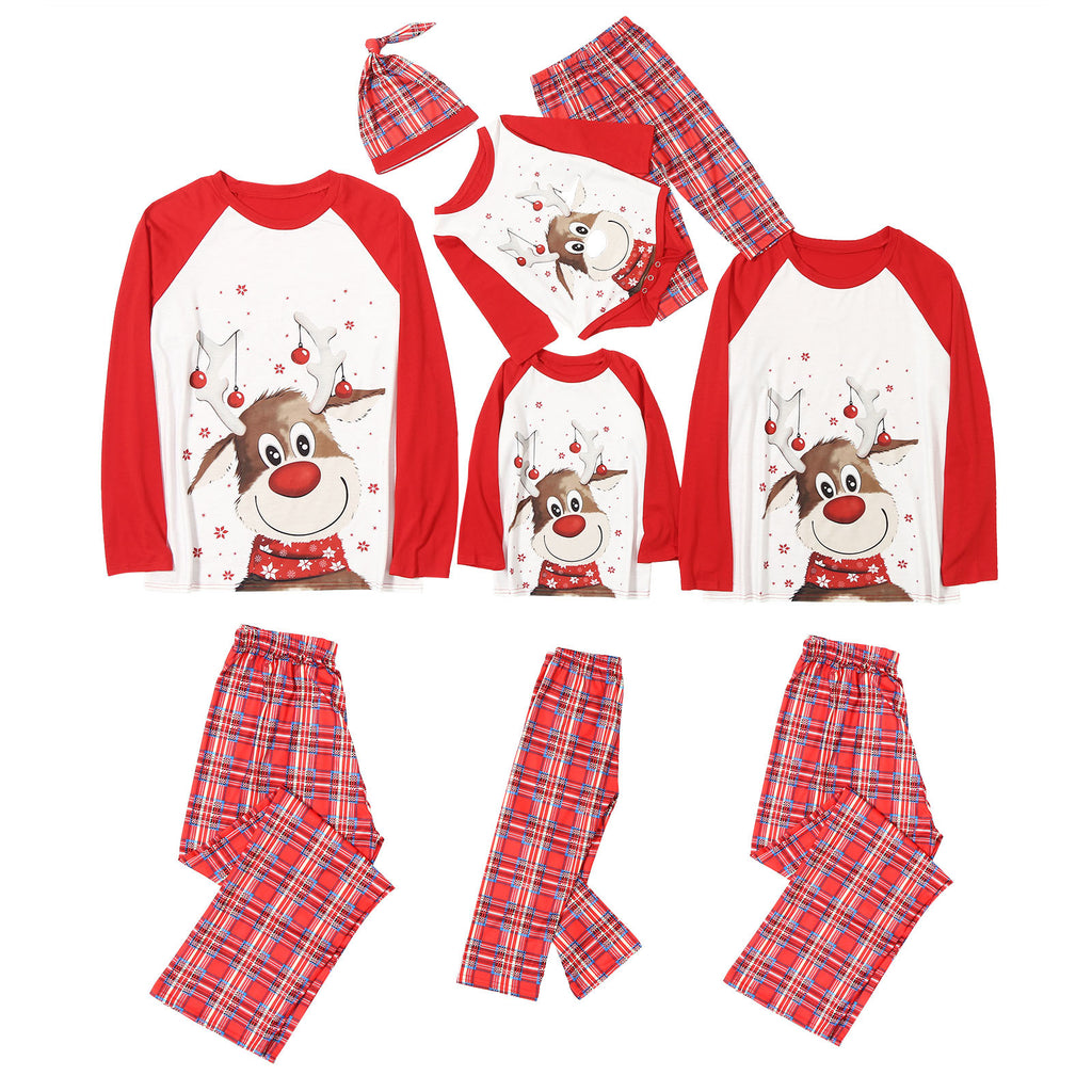 Pyjama imprimé à manches longues et vêtements de maison