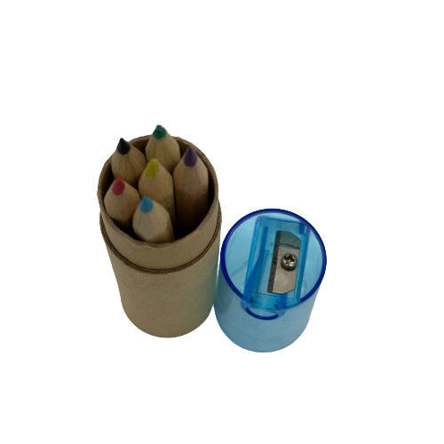 Commande minimum 100 boîtes Crayons effacables colorés emballés en tube