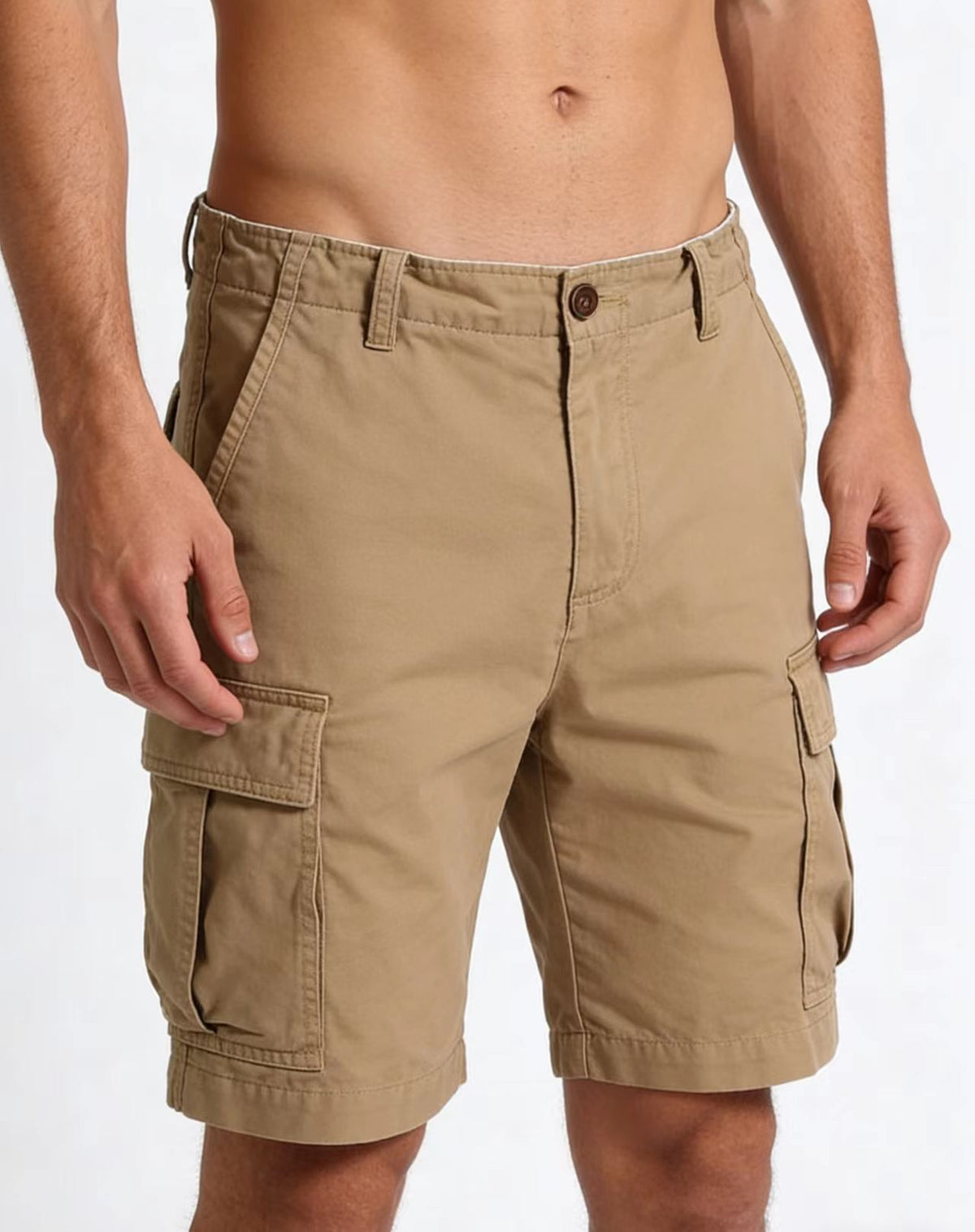 Men's Solid-Colored Casual Shorts