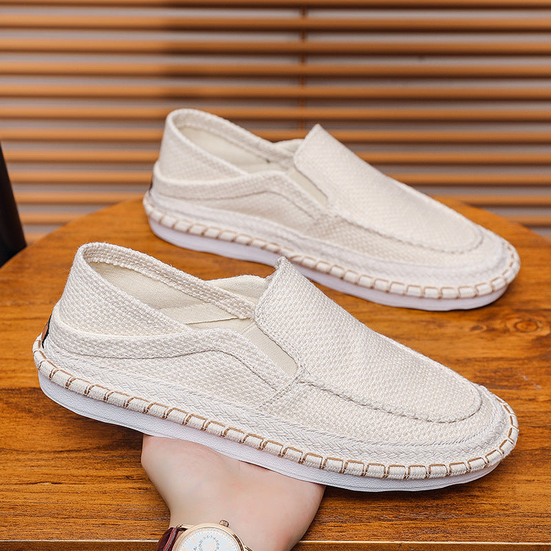 Hommes Casual Loafers Chaussures de toile respirant style traditionnel Beijing