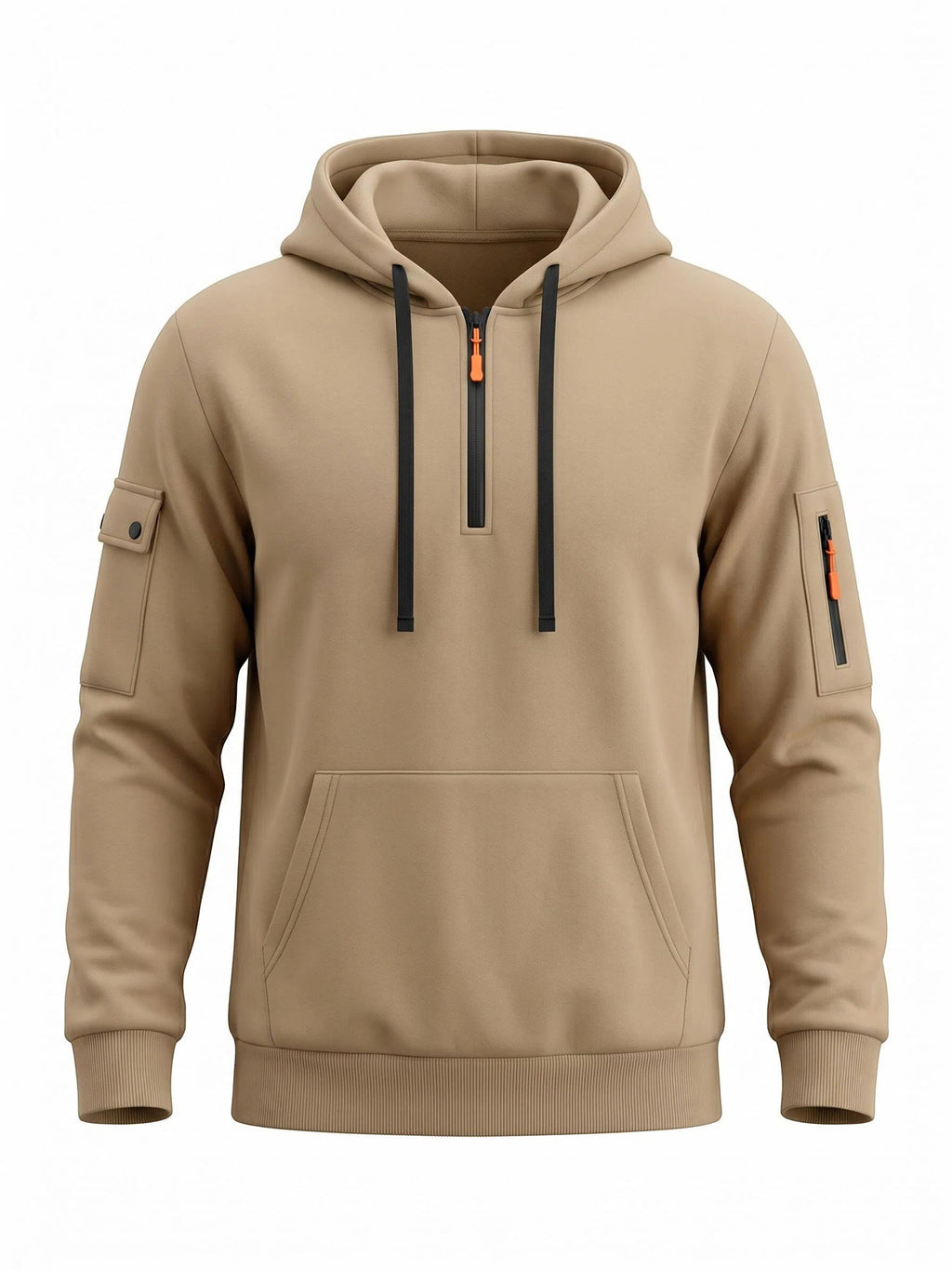 Homme Waffle-knit Henley avec poche de couleur contrastante