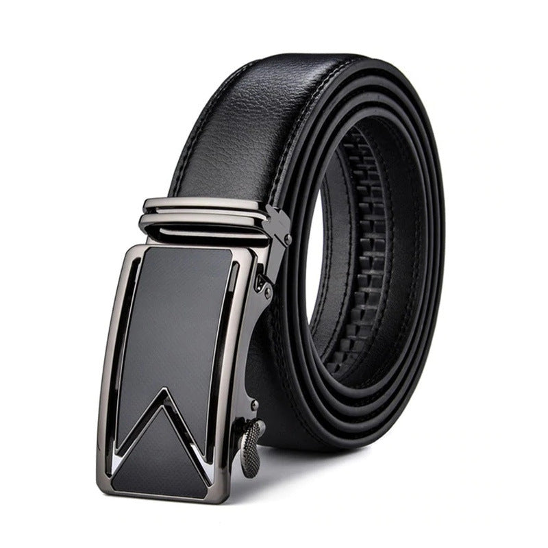Cuir véritable M lettre pour hommes Comfort Click Belt Business Nouveau