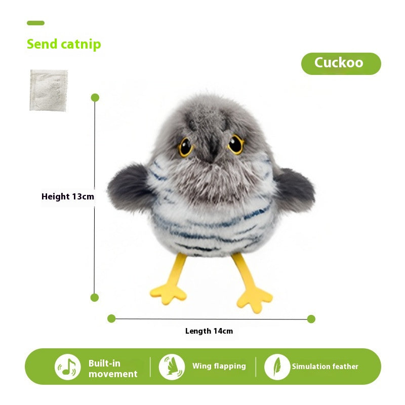 Chat Shaking Bird Simulation Bird Jouet de chat Self-Hi Soulagent Stuffy Électric Sound Sparrow A