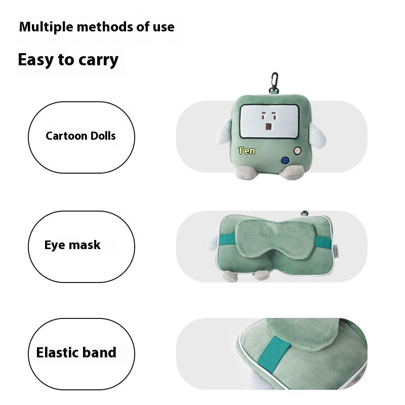 Stockage Oeil Masque U-forme Oreiller Voyage Portable Suspension Bagage