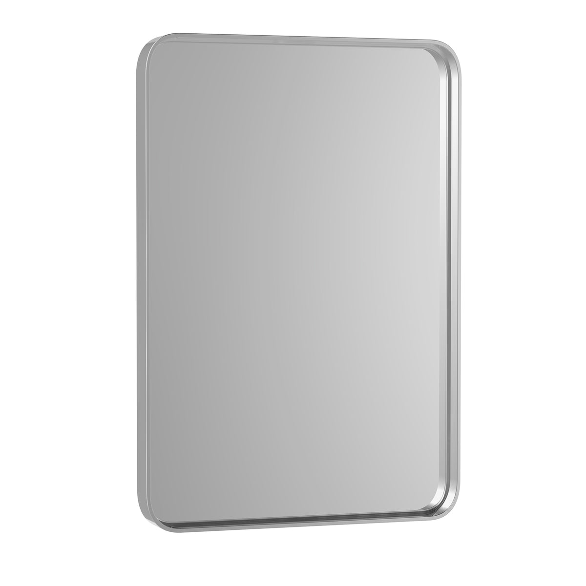 Miroir mural avec cadre en métal rectangulaire
