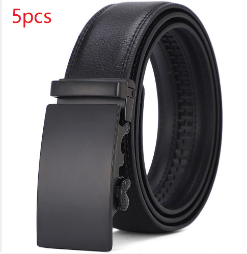 Ceinture de cowhide à boucle automatique pour hommes