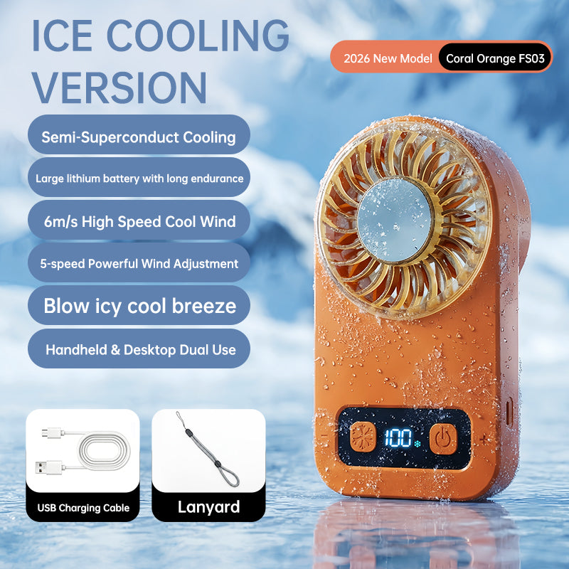 Ventilateur portable de compression de glace à zéro degré