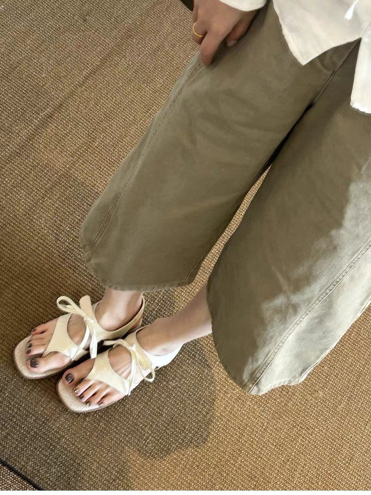 Sandales de mode décontractées pour femmes avec Bow