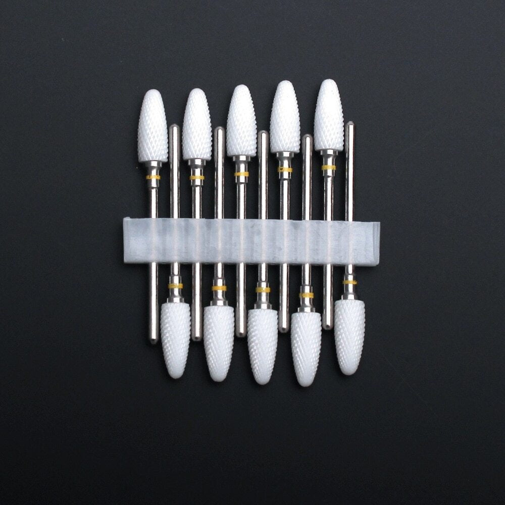 Ensemble d'outils de perceuse à ongles en céramique 10 pièces