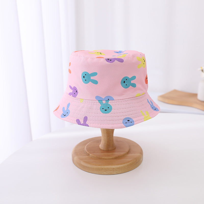 Chapeau de seau de soleil à double bord pour enfants