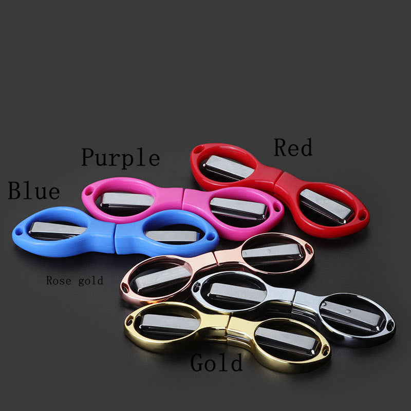 Mini acier inoxydable pliant ciseau porte-clés pêche ciseau Cutter camping outil de pêche