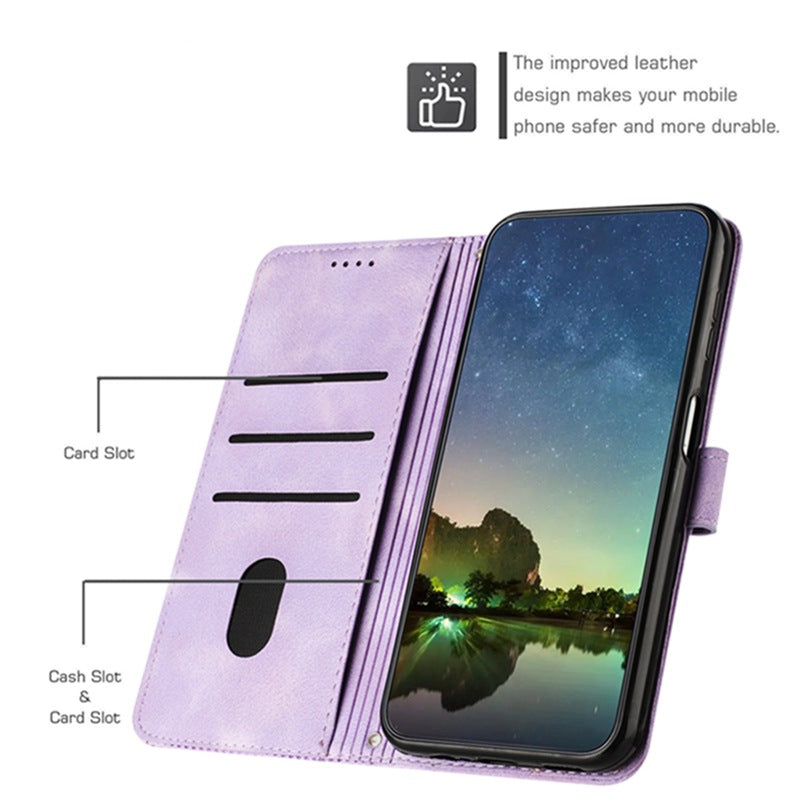 REALME 11 Line Stripe Phone Case A58 Porte-cartes Manche de protection du corps croisé
